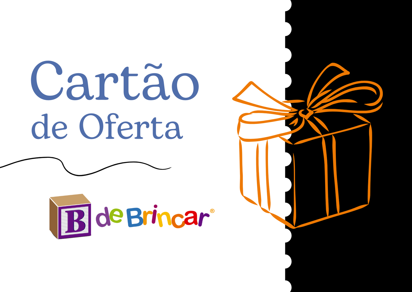 Cartão de Oferta B de Brincar