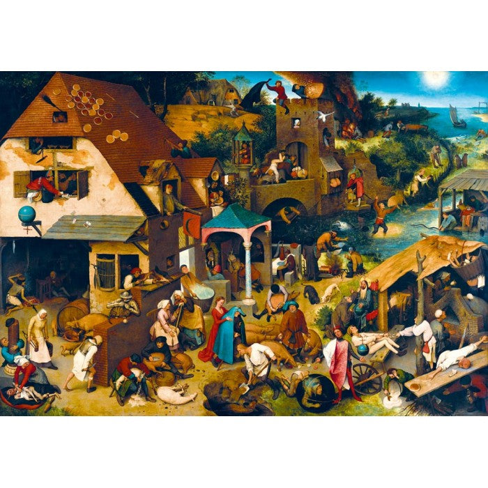 Puzzle Pieter Bruegel the Elder - Netherlandish Proverbs