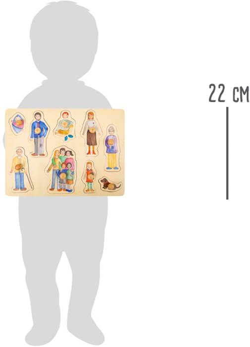 Puzzle de encaixe "Família e amigos"