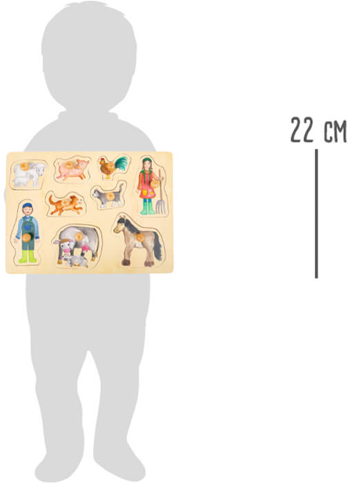 Puzzle de encaixe "Vida no campo"