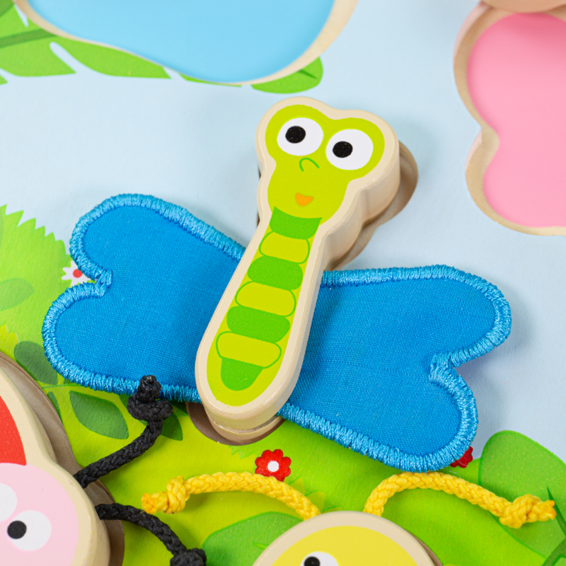 Puzzle de encaixe sensorial - Insectos