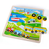 Puzzle com som Transporte