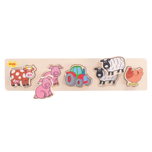 Puzzle de encaixar e combinar - Quinta