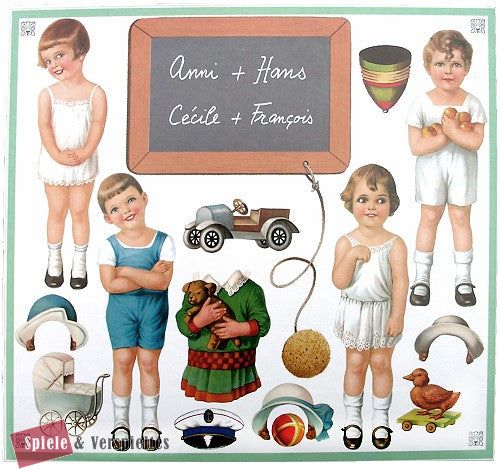 Figuras de papel Anni and Hans