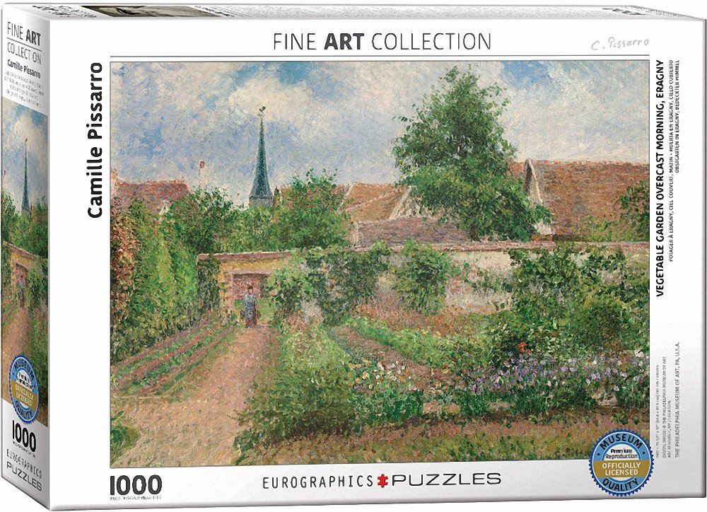 Puzzle Camille Pissarro - Vegetable Garden Overcast Morning