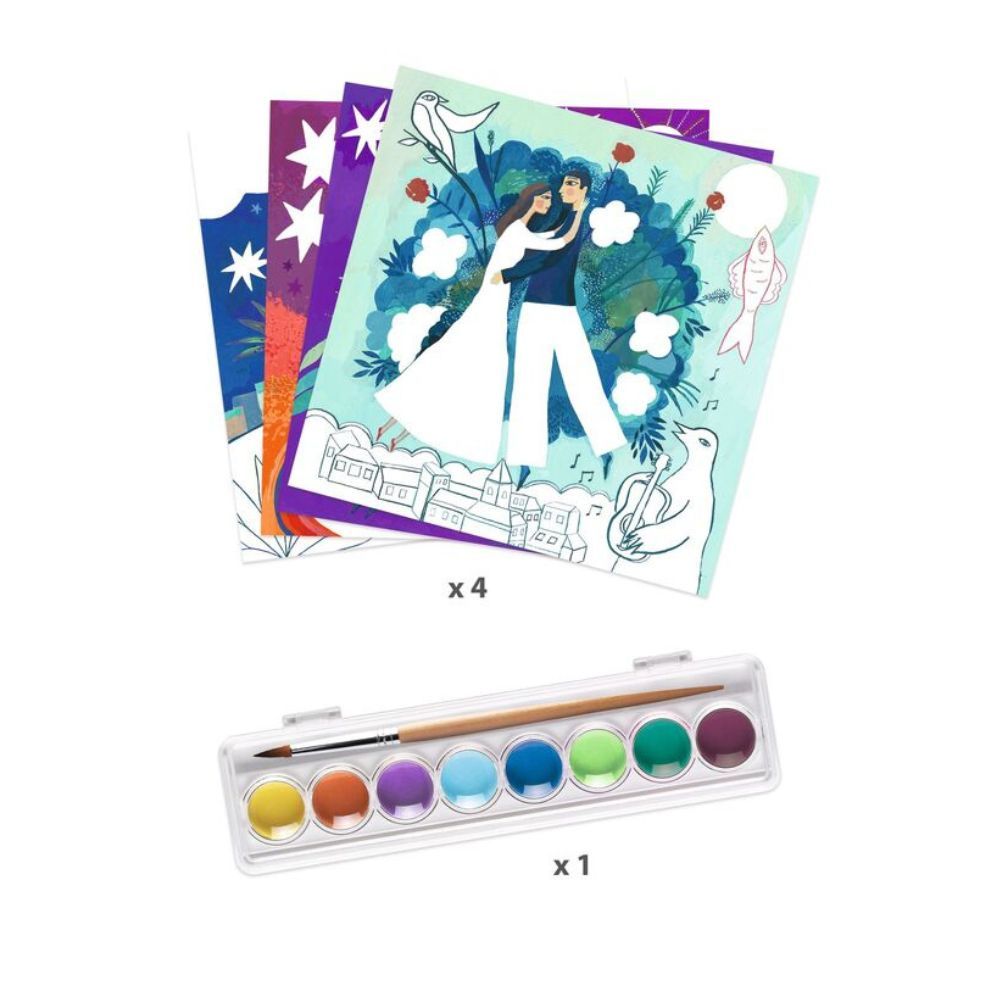 Actividade com Aguarela "Num Sonho"