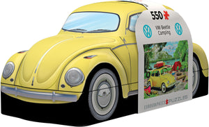 Puzzle VW Beetle Camping Shaped Tin