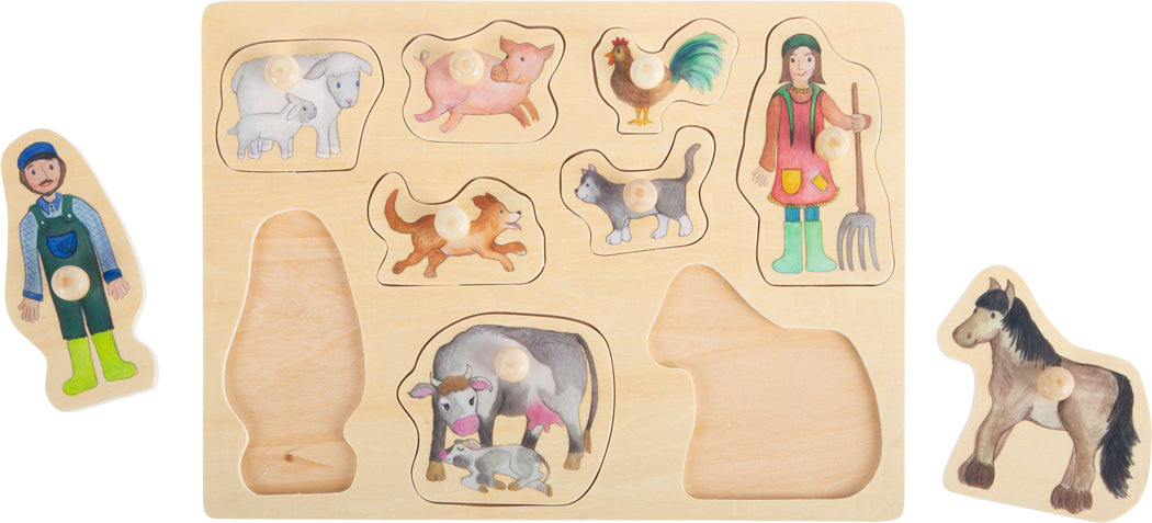 Puzzle de encaixe "Vida no campo"
